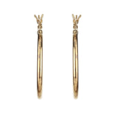 Pompom Hinged Minimal Gold Hoops - silvermark